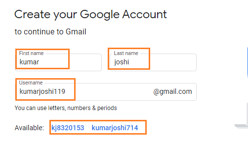 Gmail account 