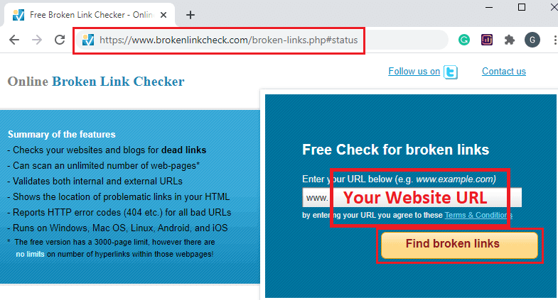 Broken Links Checker in Hindi