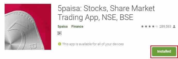 5Paisa trading app download