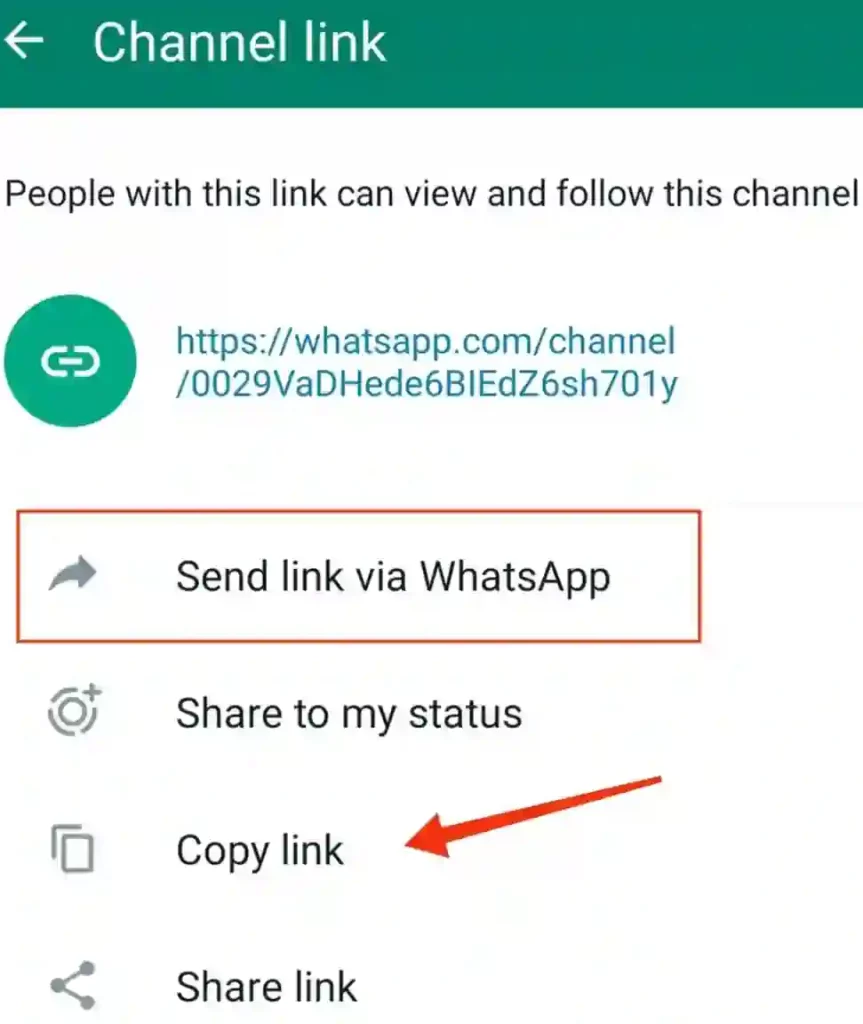 WhatsApp channels update